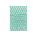 3D Rose Mint Quatrefoil PatternLight Teal Turquoise Moroccan TilesPastel Aqua Blue Clover Lattice Hand/Sports Towel, 15 x 22,