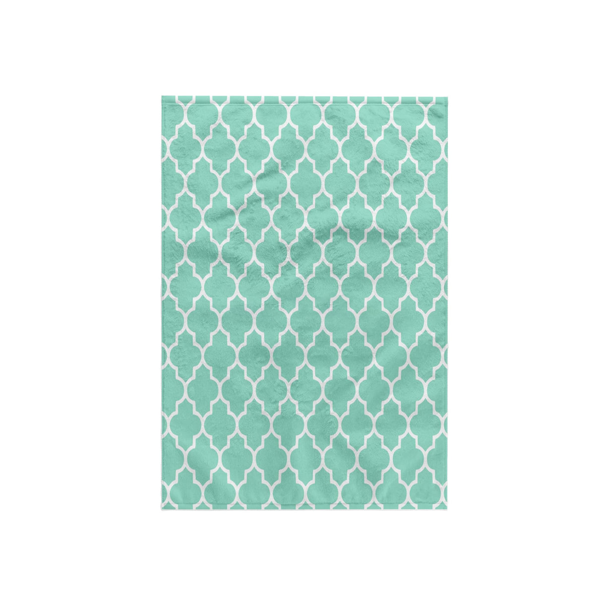 3D Rose Mint Quatrefoil PatternLight Teal Turquoise Moroccan TilesPastel Aqua Blue Clover Lattice Hand/Sports Towel, 15 x 22,