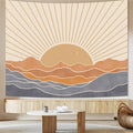 Apdidl Extra Large Boho Tapestry Wall Hanging for Bedroom Aesthetic 71''x90'', Bohemian Vintage 70s Rainbow Sun Tapestries for L
