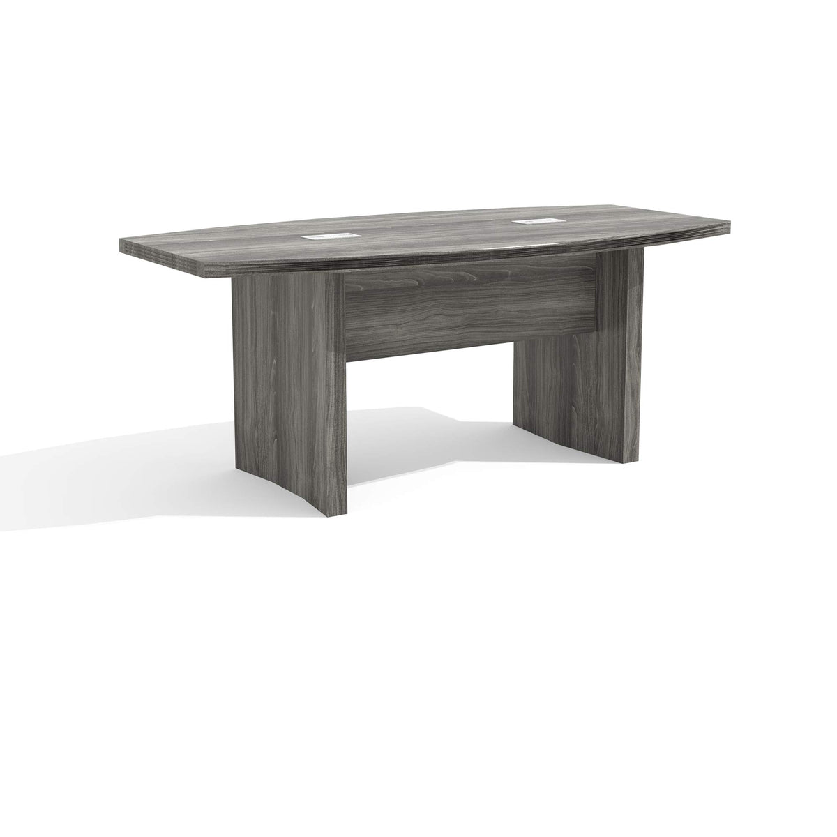 Safco Mayline Aberdeen 6' Boat Shape Conference Table, Gray Steel Tf, Model:ACTB6LGS