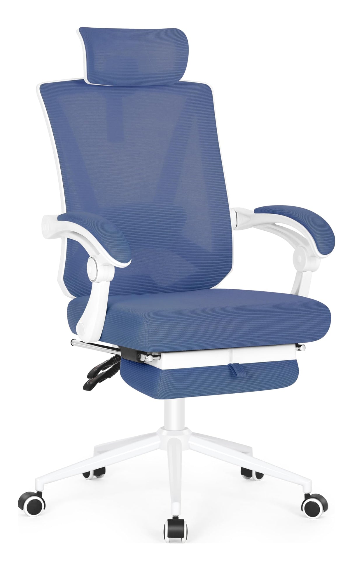 Misolant Ergonomic Office Chair With Footrest, Ergonomic Desk Chair With Adjustable 2D Lumbar Support, High Back Computer Chairs