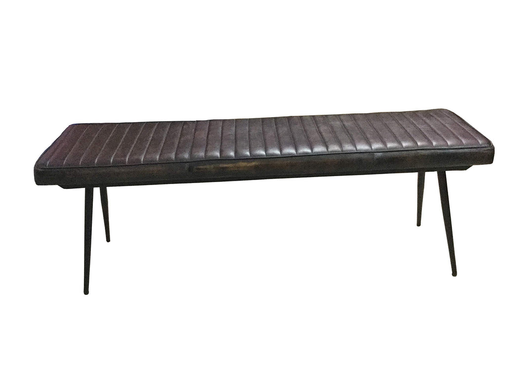 Coaster Home Furnishings Partridge Cushion Espresso And Black Bench (110653)