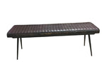 Coaster Home Furnishings Partridge Cushion Espresso And Black Bench (110653)