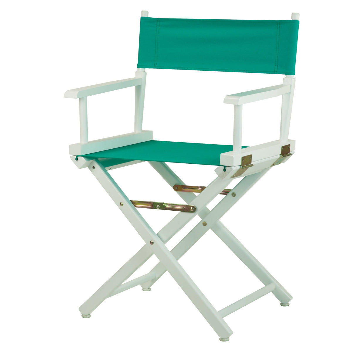 Casual Home 18&quot; Director'S Chair White Frame With Teal Canvas