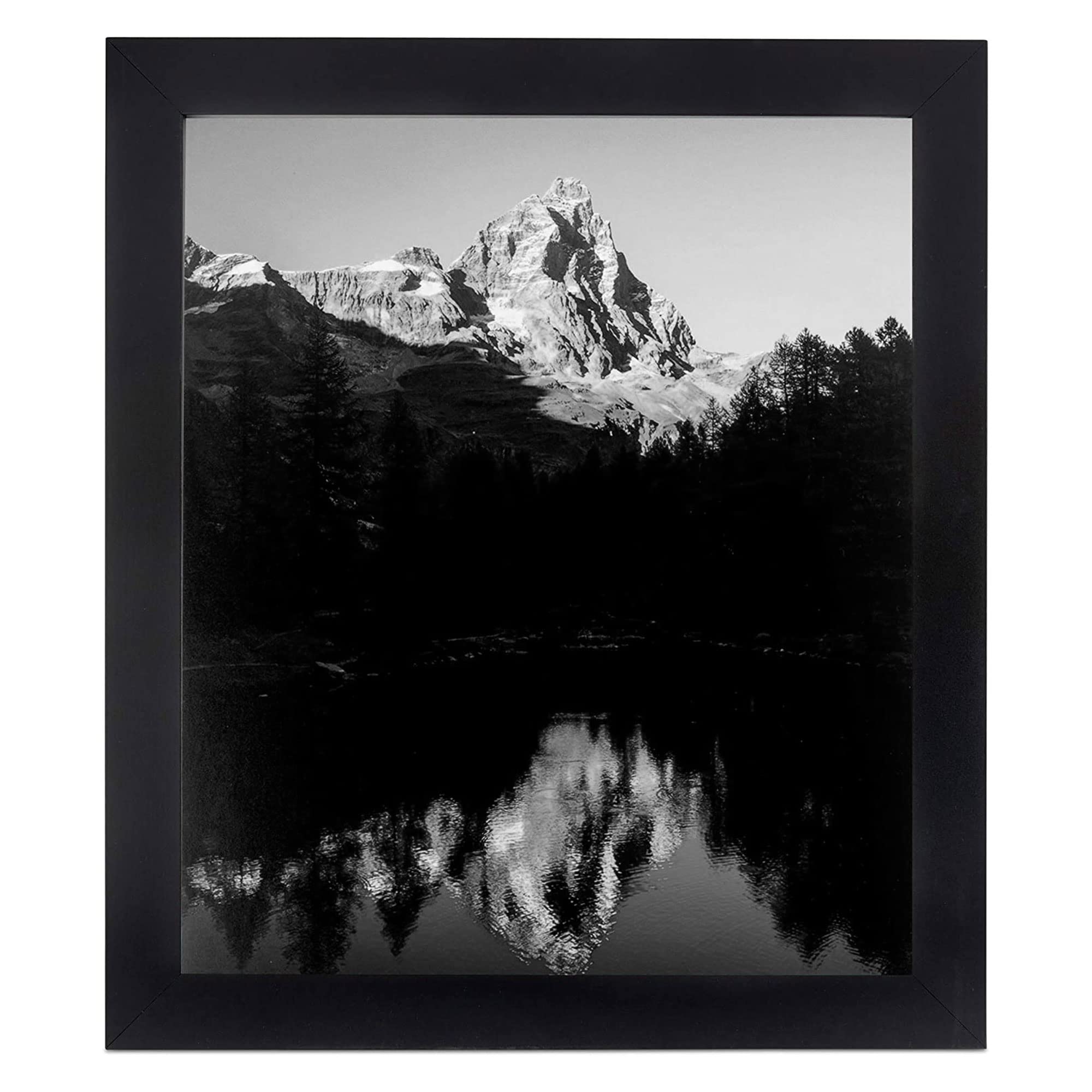 ArtToFrames 30x40 Inch Black Picture Frame, This 1.25 Inch Custom MDF Poster Frame is Black, Great for Your Art or Photos - Come