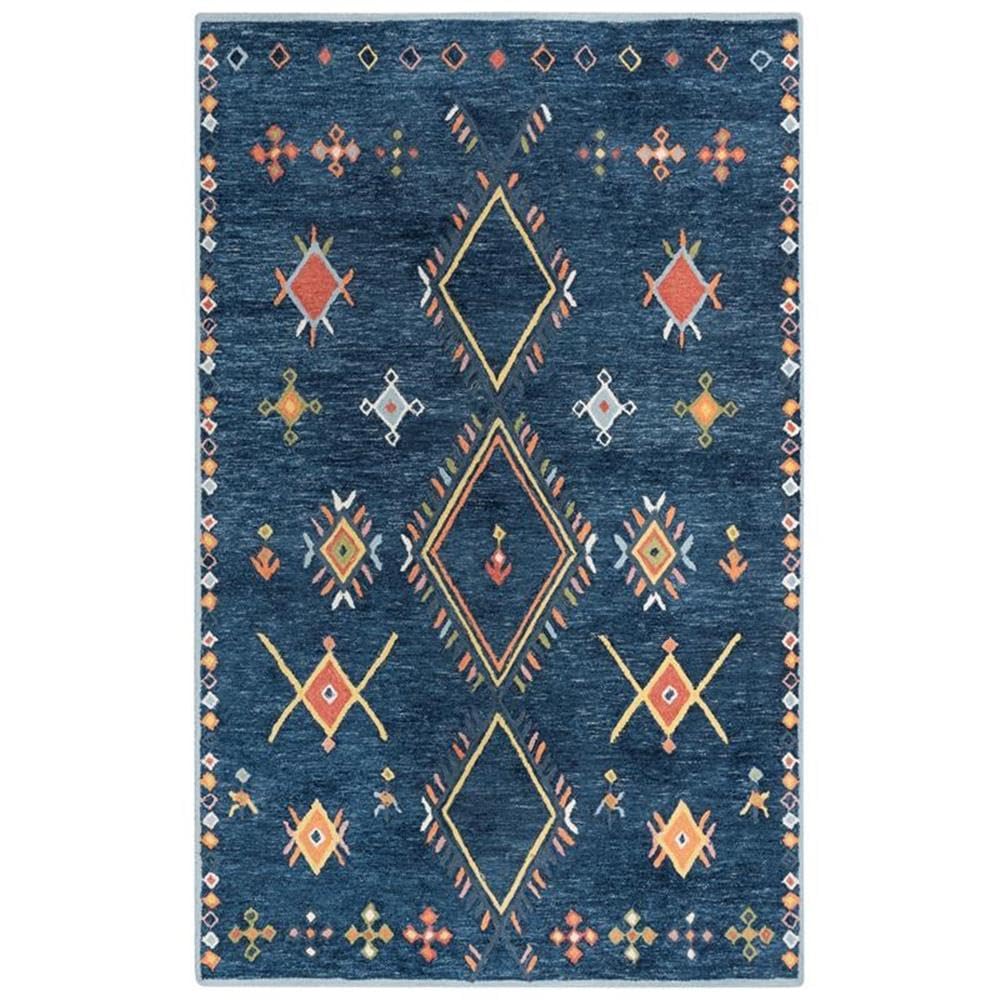 Catawba Blue 5'X7'6" Tufted Wool/Poly Rug