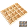 DEARMAMY Underwear Storage Case 20 Compartments Stackable Socks Organizer Box for Drawer SpaceSaving Panties and Small Items Co