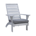 Linon Home D  cor Caitlyn Gray Outdoor Chair, Grey 35.83 x 29.13 x 37.8