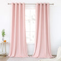 KEQIAOSUOCAI Baby Pink Extra Long Curtains 120 Inches Long for Girls Room  Thermal Insulated Room Darkening Grommet Window Curt