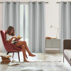 Chevron Blackout Curtains For Bedroom 63'' Grey Jacquard Woven Blackout Window Treatment Set For Men Guest Room Nursery Thermal