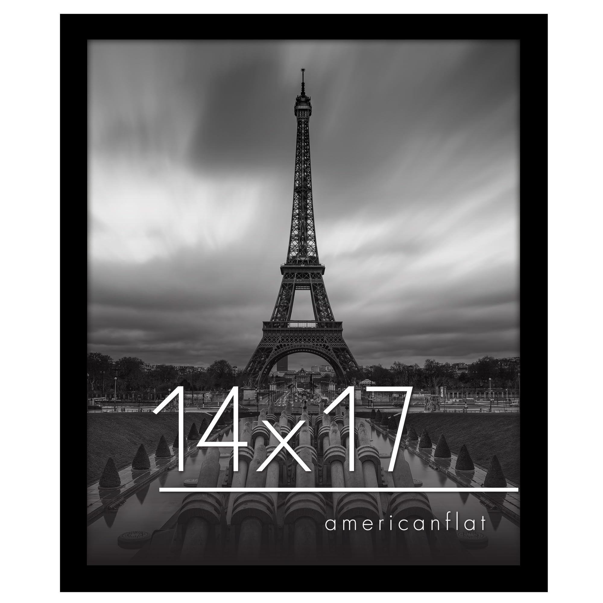 Americanflat 14x17 Picture Frame with Polished Plexiglass - Epic Collection - Gallery Wall Frames with Engineered Wood - Photo F