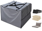 Acoveritt Outdoor Square Cushion/Cover Storage Bag, Protective Zippered Storage Bags With Handles, 32''L X 32''W X 24''H