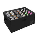 Shoe Organizer for Closet,Foldable Box with Clear Cover,Adjustable dividers