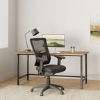 Lorell High-Back Mesh Chair, Black