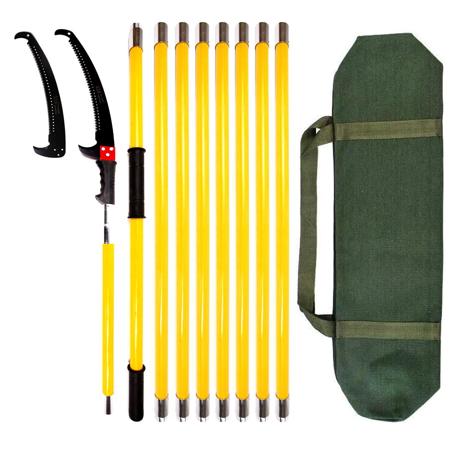 30 Feet Tree Pole Pruner, Durable Tree Trimmers Handle, Manual Branches Trimmer For Garden Tools Loppers Hand Pole Saws Extendab