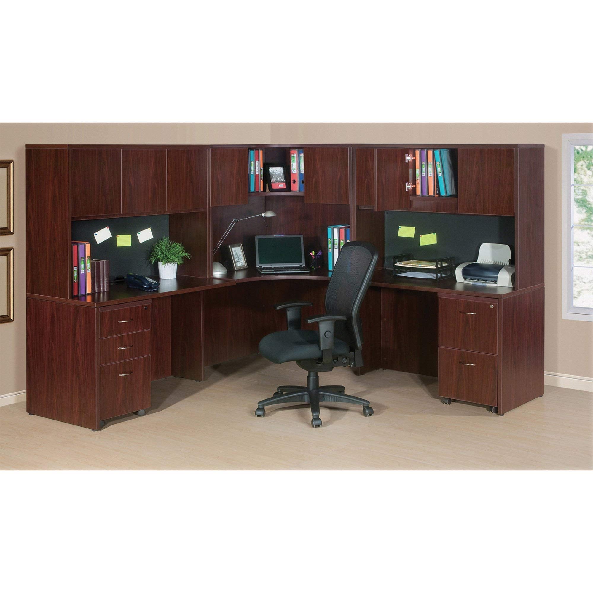 Lorell Hanging Pedestal Furniture, Box/File, 16 By 22 By 21-Inch, Mahogany (Llr69398)