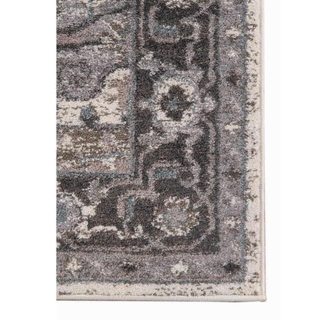 HomeRoots 531856 8 x 10 ft. Taupe Medallion Power Loom Rectangle Area Rug