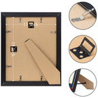 Minesaxel 11X14 Diploma Frame With 8.5 X 11 Opening Black Mat, Display 8.5X11 Degree Certificate Document, Wall Mount Or Tableto