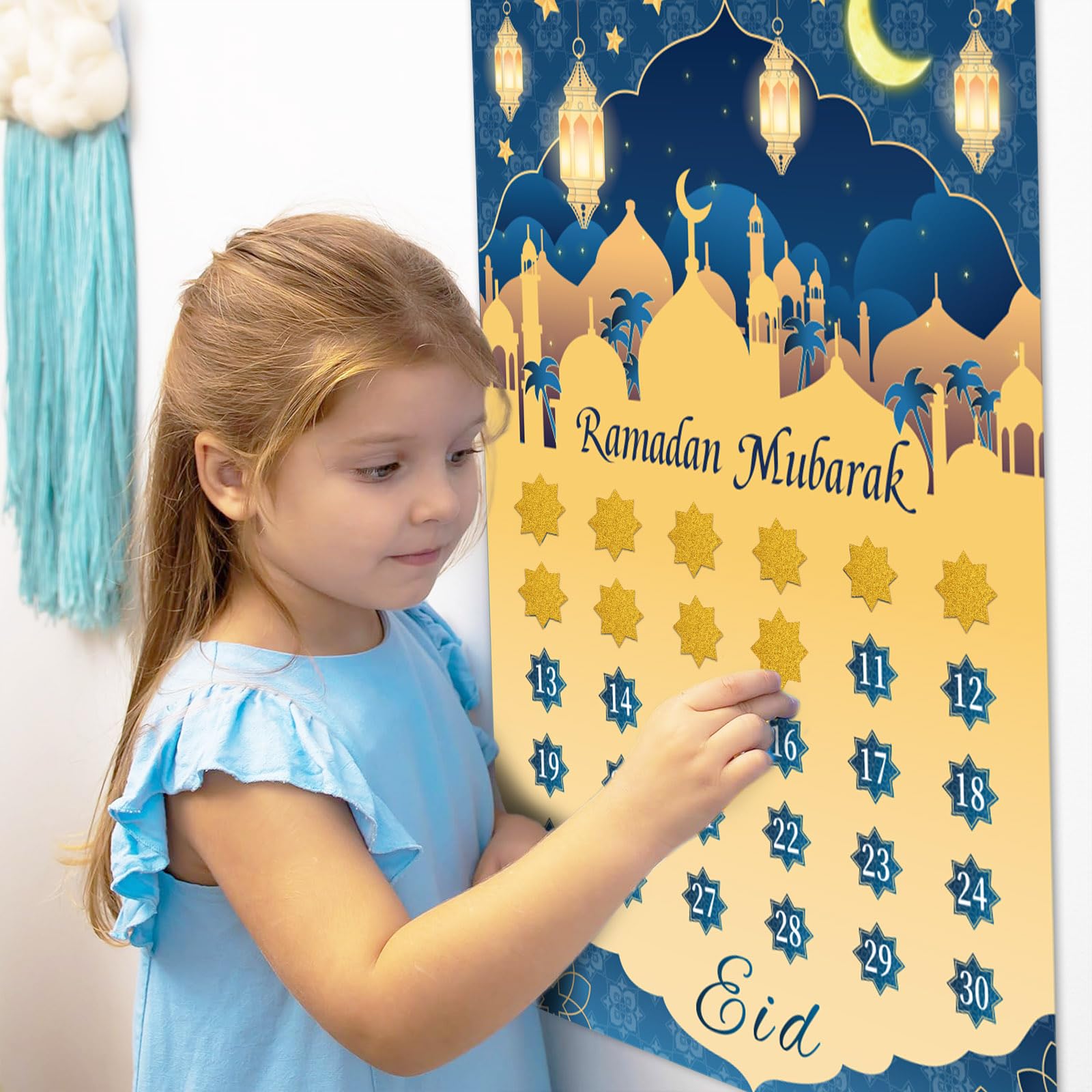 Marforever Ramadan Mubarak Decorations Ramadan Calendar 2024 Ramadan Countdown Calendar For Kids Ramadan Advent Calendar With 60