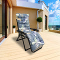 Kocaso 67X22 In Chaise Lounge Cushion For Bench, Non-Skid Chair Pad Mat With 6 Ties For Patio Recliner, Rocking Chair, Sofa, Dec