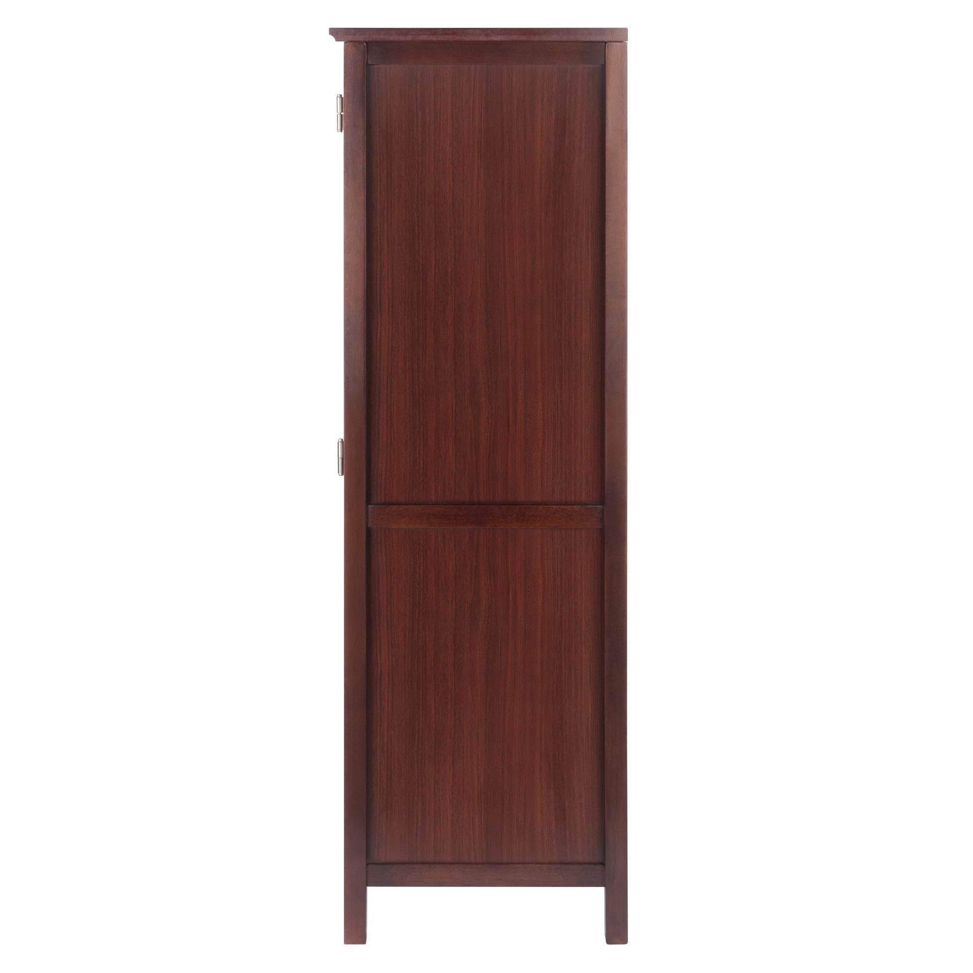 Ergode Wood 3-Pc Brooke Cupboard Set | French Country Charm | Modern Convenience | Solid & Composite Wood | Walnut Finish | Assembly Required (94412-VV)