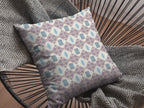 HomeRoots Muted Pink Broadcloth Pink Lattice Indoor Outdoor Throw Pillow