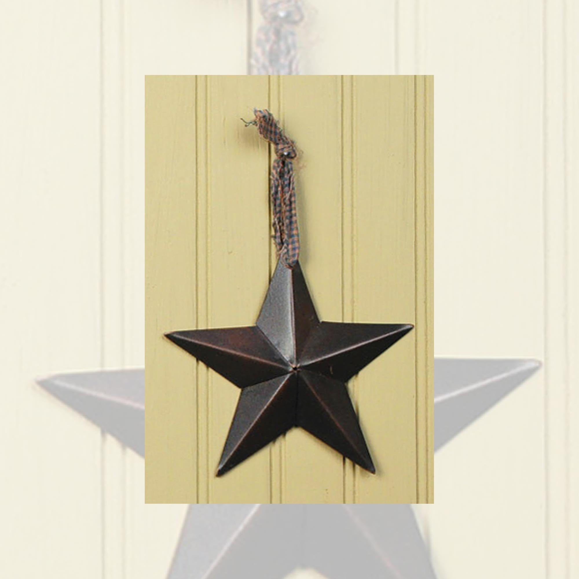CWI Gifts Metal Barn Star, Black