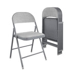 Cosco Smartfold® Fabric Folding Chair, 4-Pack, Gray