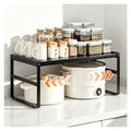 Bxmeet Expandable Kitchen Organizer Shelf, Cabinet Countertop Shelves