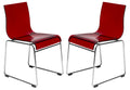 Lima Modern Acrylic Chair, Set of 2