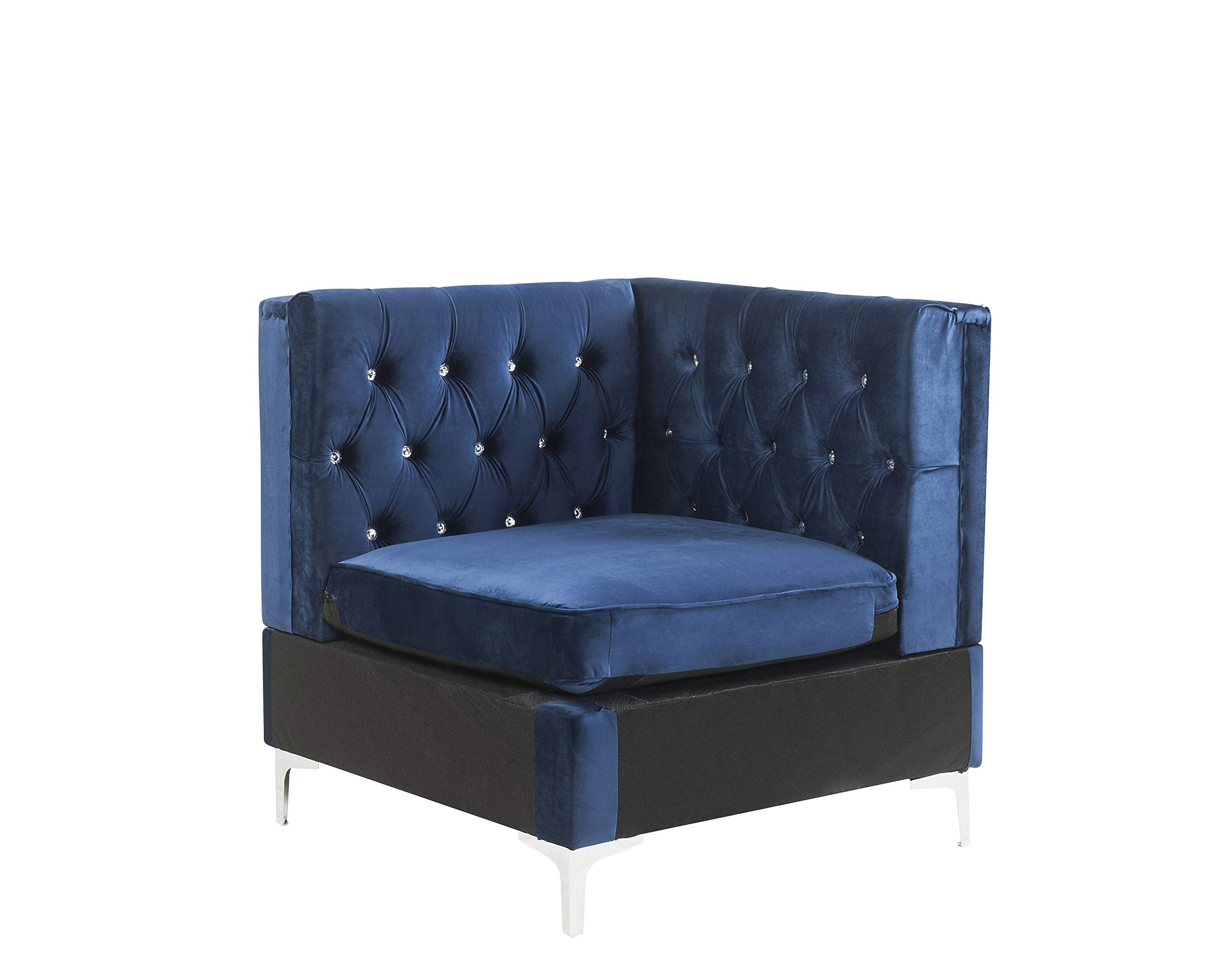 Acme Furniture Jaszira Modular - Wedge in Blue Velvet