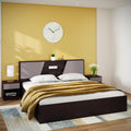 Godrej Interio Bed, Hannah Queen Size Engineered Wood Bed With Box Storage, 1Year Warranty, ColaRain, Prelaminated Particle Bo