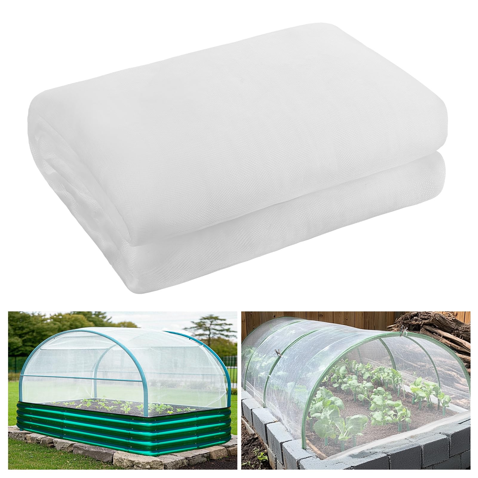 8X20Ft Large Garden Netting - Ultra Fine Mesh Plant Covers To Keep Small Animals Pest Out, Bird Barrier For Protecting Vegetable