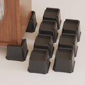 Ahasolid Bed Risers 3 Inch Heavy Duty, L Shape Furniture Risers For Bed Frame, Couch, Desk, Cabinet, Chair, Lifts Up To 1,500 Lb