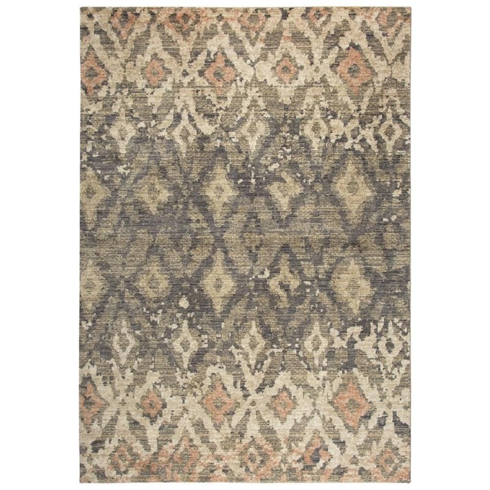 Rizzy Home Alora Decor Euphoria 9' X 12' Ikat/Geometric Brown/Gray/Rust/Blue Hybrid Rug