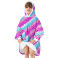 Zando Blanket Hoodie For Kids Wearable Flannel Hoodie Cozy Warm Hooded Blanket Kids Comfy Blanket Hoodie Oversized Wearable Weig