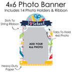 Big Dot of Happiness Back to School Photo Banner Multicolored Paper, Ribbon BD5663phb