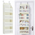 Yecaye Over the Door Organizer, 4 Tier Door Organizer Hanging, IvoryWhite