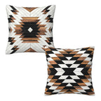 Tribal Aztec Western Wooden Native American Indian Farmhouse Throw Pillow Covers 18X18 In Pillow Case Soft Cushion Pillow Covers
