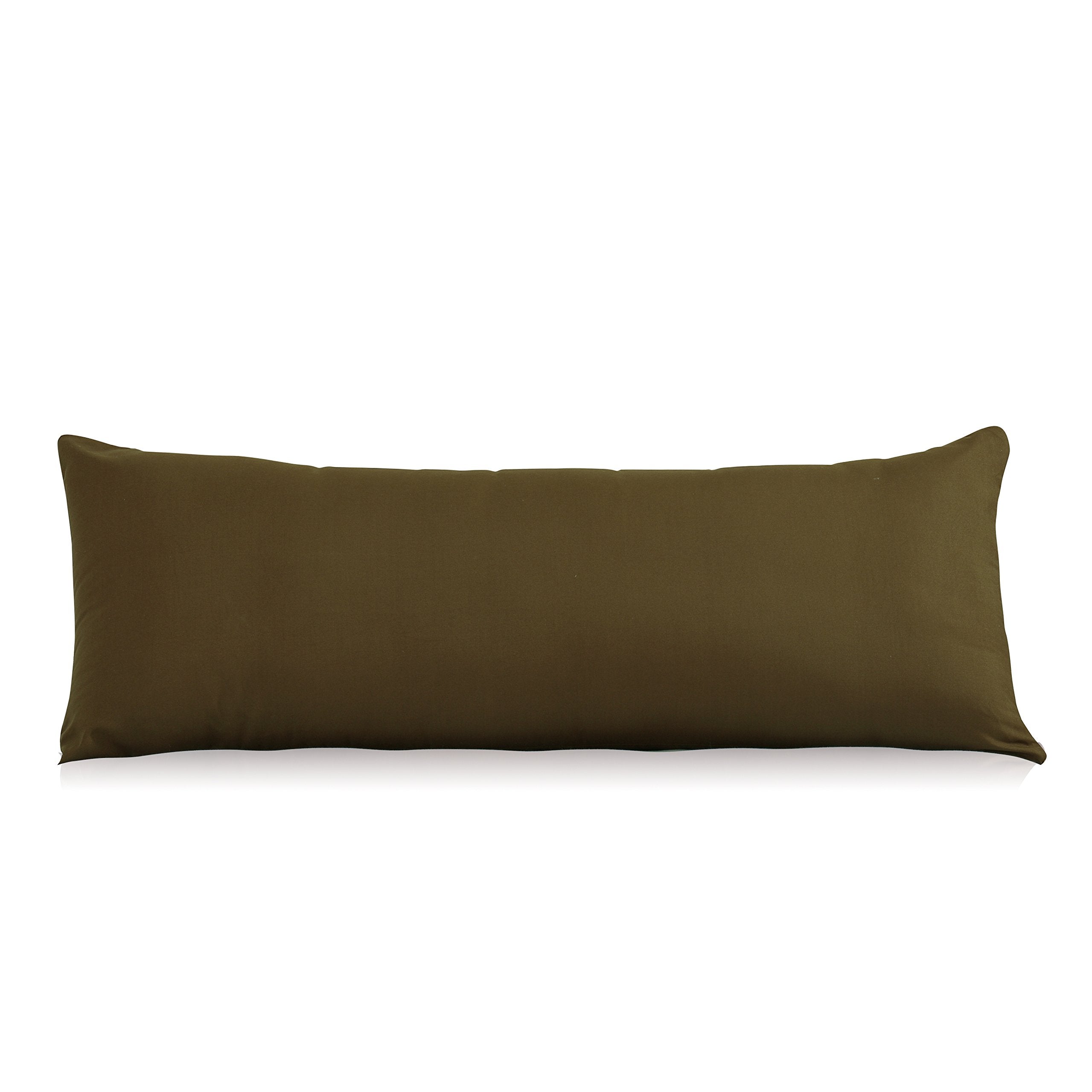 Evolive Ultra Soft Microfiber Body Pillow Cover/Pillowcases 21'X54' With Hidden Zipper Closure(21'X54' Body Pillow Cover, Co