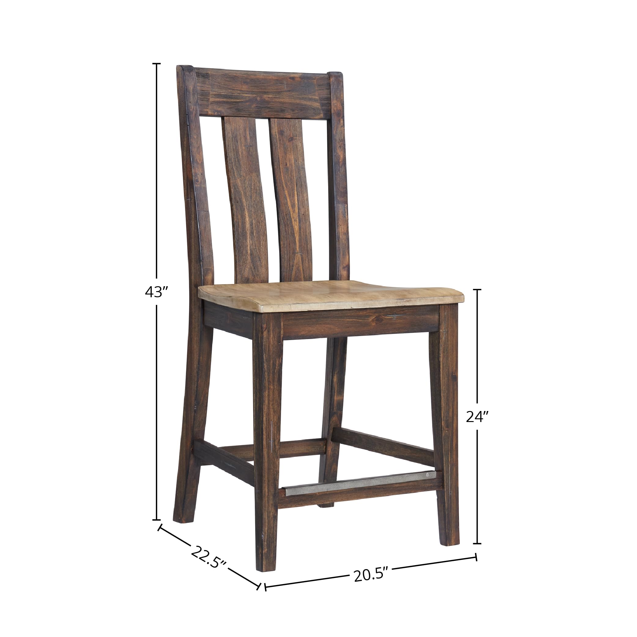 Transitions Counter Stool w/Wood Seat