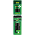 Ticonderoga Tri-Conderoga Triangular Pencils, Wood-Cased #2, Sharpener, Soft Touch Comfort Barrel, Black, (22500) (Pack Of 6, 72