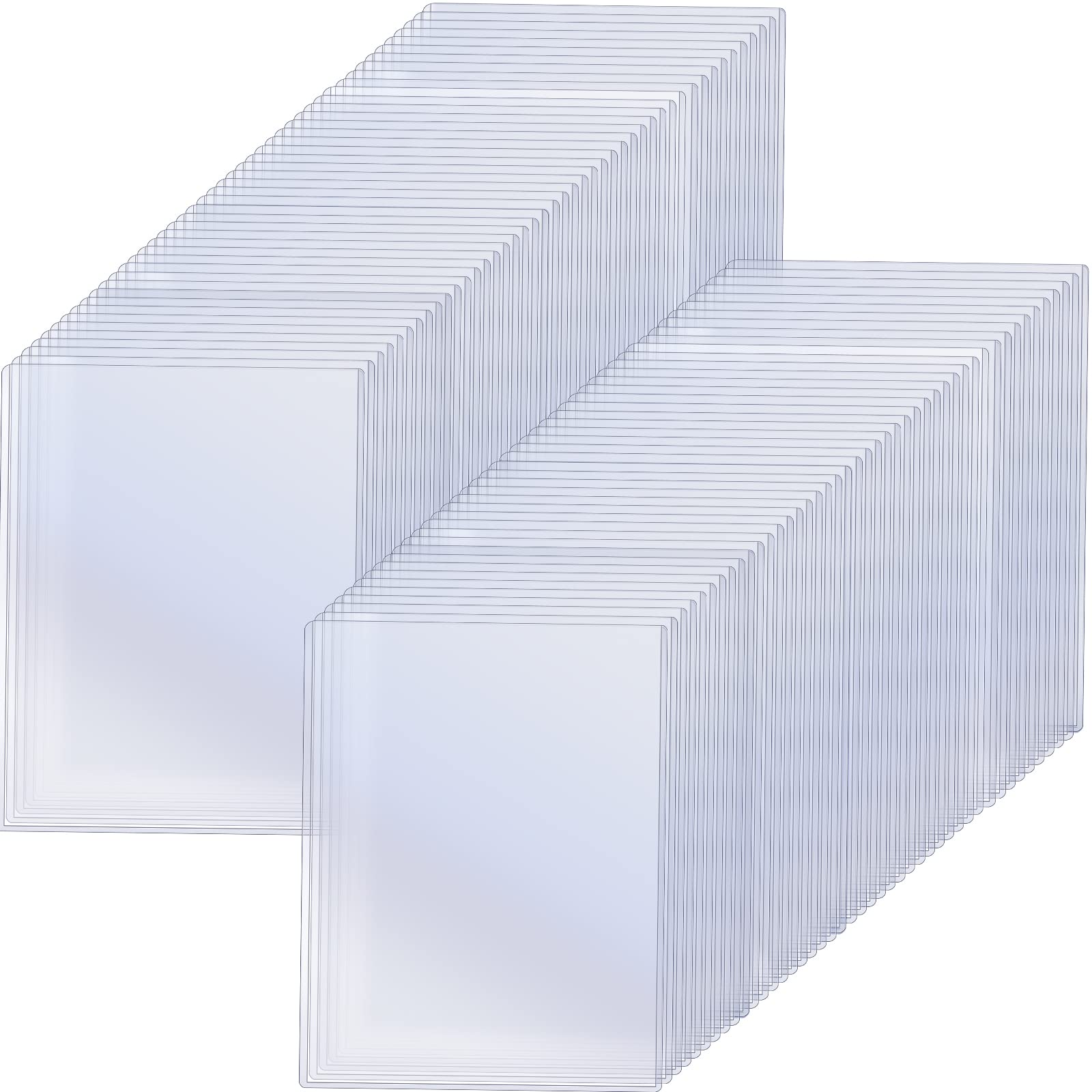 Teling 100 Pcs 8 1/2 ' X 11 ' Rigid Print Protectors Clear Rigid Sleeve Plastic Paper Page Protectors Clear Sheet Cover Photo