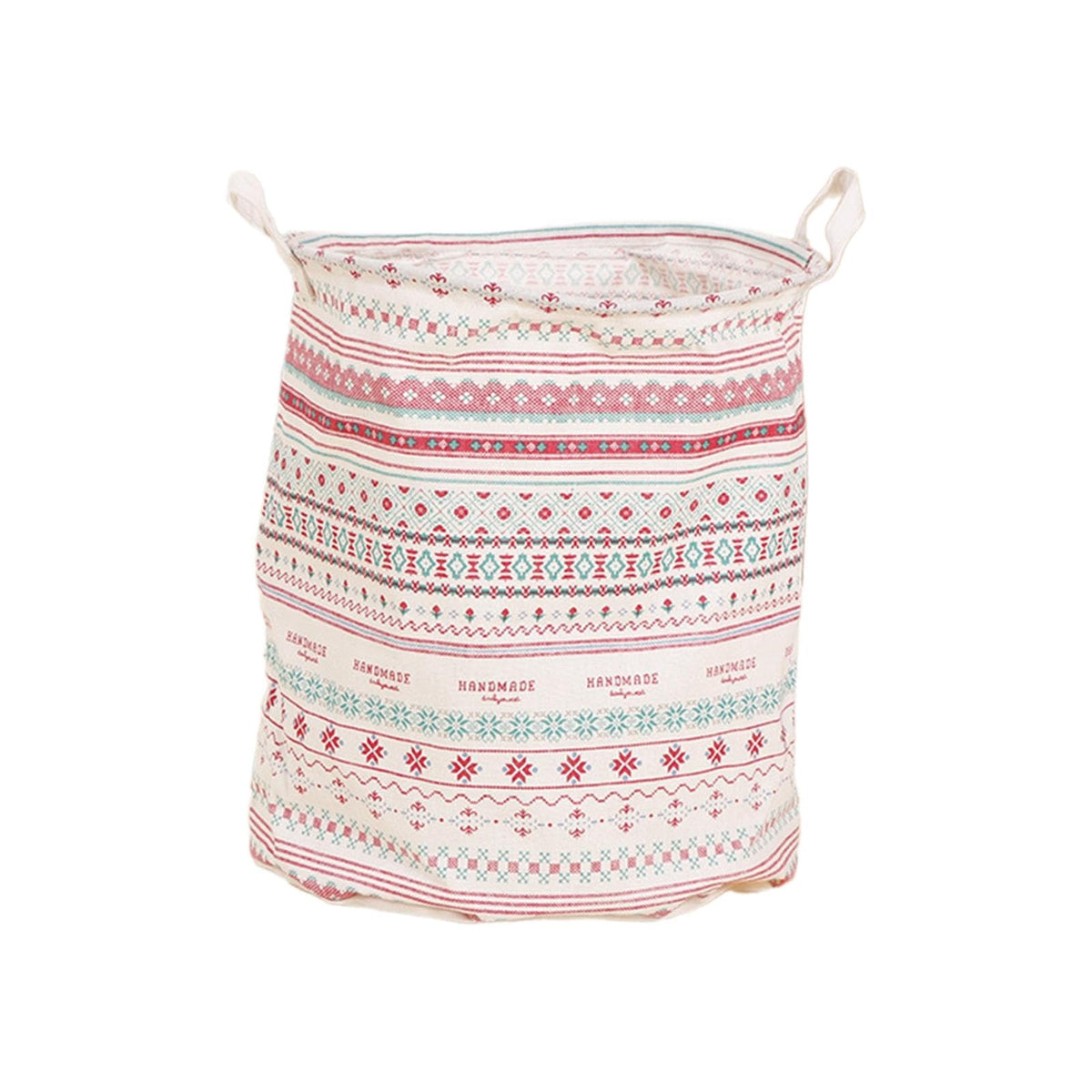 SHOPORA Laundry Hamper Portable Collapsible Storage Basket for Bathroom Bedroom Folk Pattern | Household Supplies & Cleaning | L