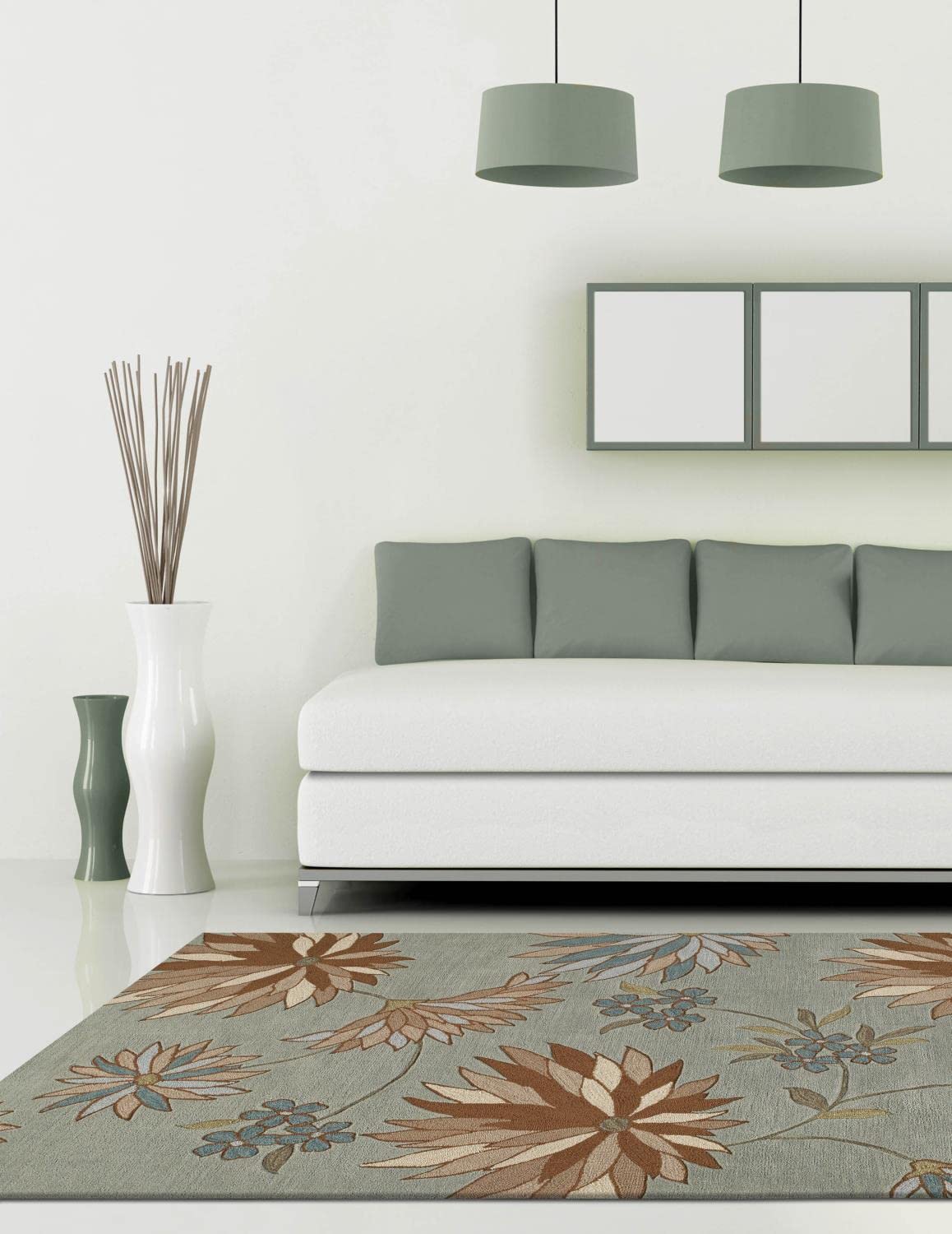 Dalyn Rugs Studio Sd 5 5-Feet By 7-Feet 9-Inch Area Rug, Spa