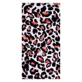 LIVILAN Leopard Cheetah Print Beach Towel, 24   x48   , Microfiber, Lightweight, Thin, Quick Dry, Sand Proof, Ideal for Swim, Ba