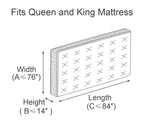 Comforthome Mattress Bag For Moving And Storage, 4 Mil Extra Thick, Queen And King Size, 2 Pack