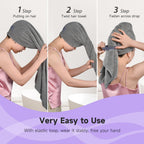 Umisleep Extra Large Microfiber Hair Towel For Women Curly, Long, Thick Hair, 2 Pack Ultra Absorbent Hair Drying Towel Wrap, Sup