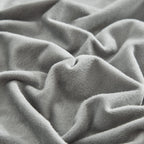 Clothknow Grey Velvet Comforter Set California King Gray Bedding Comforter Sets Fluffy Comforter Grey Bedding Sets Oversized King Comforter 3Pcs Grey Comforter Sets Cal King