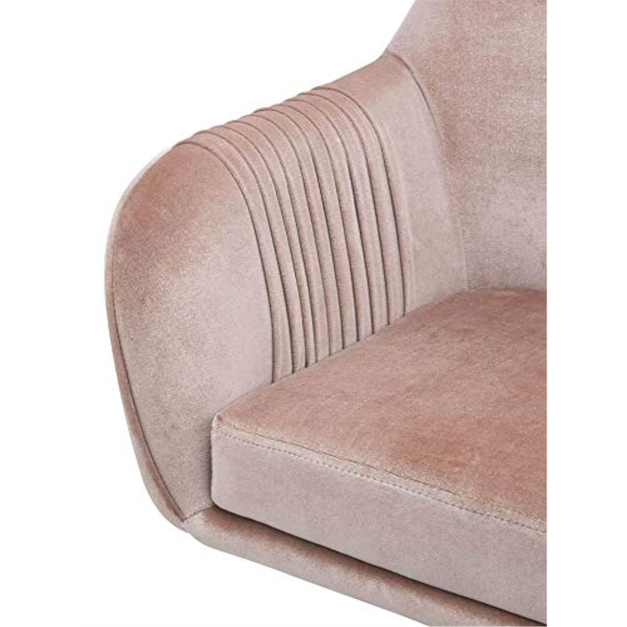 Acme Office Chair in Peach and Chrome